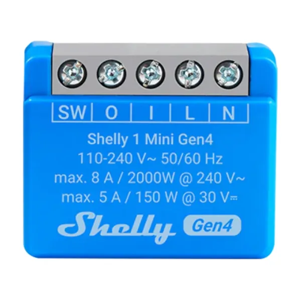Älypistorasia Shelly S4SW-001X8EUU Bluetooth Wi-Fi Bluetooth 5.0