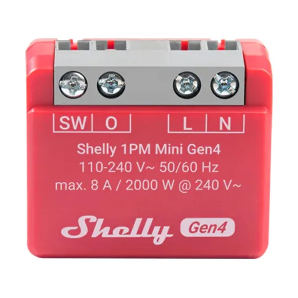 Smart Plug Shelly S4SW-001P8EU Bluetooth Wi-Fi Bluetooth 5.0