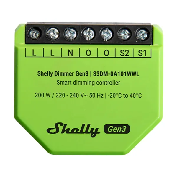 Модуль Wi-Fi переключателя Shelly Gen 3 220-240 V