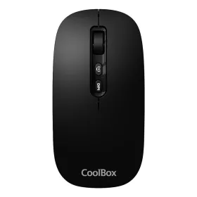Wireless Mouse CoolBox COO-MOU-W02-B Black 1600 dpi