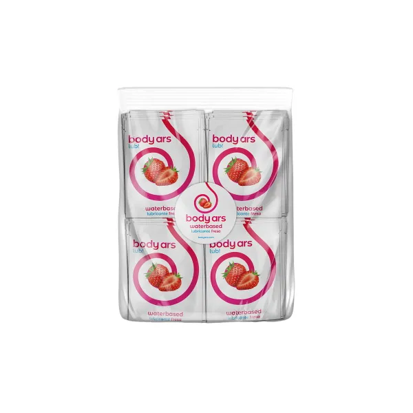 Slide Waterbased lubrikantas Body Ars 4 ml Braškė