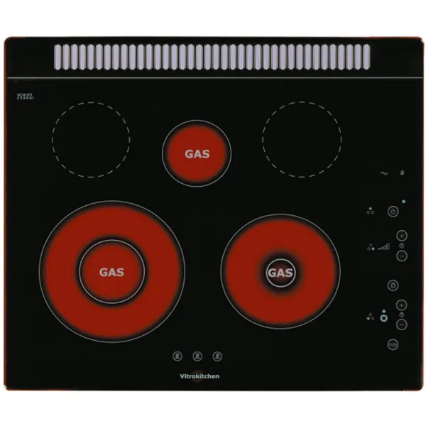 Dujinė viryklė Vitrokitchen 201TGBA 60 cm