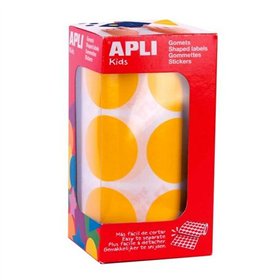 Stickers Apli Yellow Circular