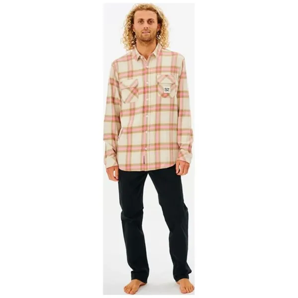 Miesten pitkähihainen paita Rip Curl Salt Water Culture Beige (S)