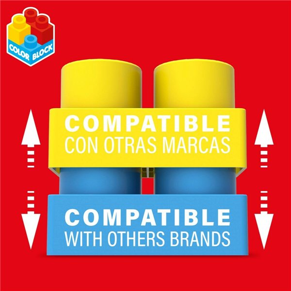 Construction set Color Block Basic Bag 80 Pieces (6 Units)