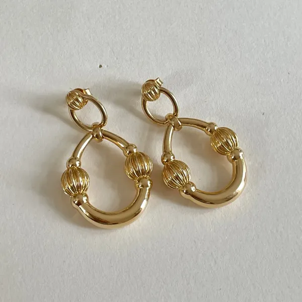 Ladies' Earrings 24KAE 424113Y Golden