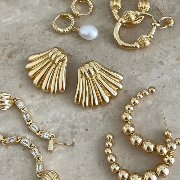 Ladies' Earrings 24KAE 424113Y Golden
