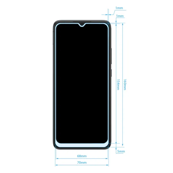 Crong 7D Nano Flexible Glass – Shatterproof 9H hybrid glass for the entire Xiaomi Redmi 10C screen