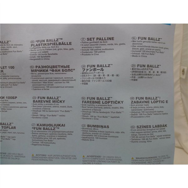 Balls Intex 49600NP 8 x 8 x 8 cm 100 Pieces