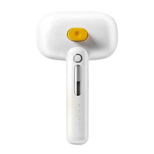 Rojeco hair grooming brush with steam function (white)