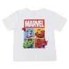 Vaikiška Marškinėliai su trumpomis rankovėmis Marvel Balta