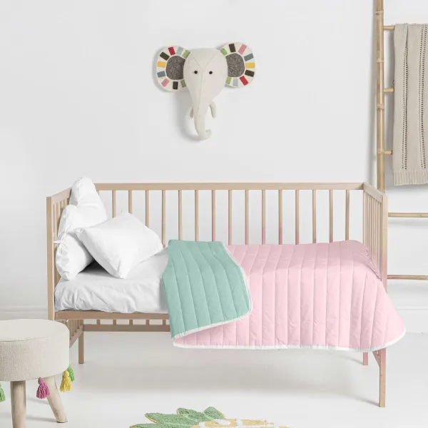 Vuodepeite (viltti) HappyFriday Basic Kids Dash Mintunvihreä 100 x 130 cm