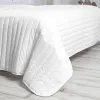 Voodikate HappyFriday Basic Dash Valge 270 x 260 cm