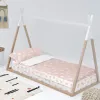 Quilted Zipper Bedding HappyFriday Basic Clouds Pink 105 x 200 cm