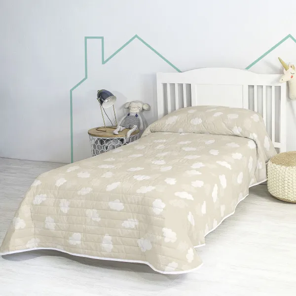 Vuodepeite (viltti) HappyFriday BASIC KIDS Beige 180 x 260 cm