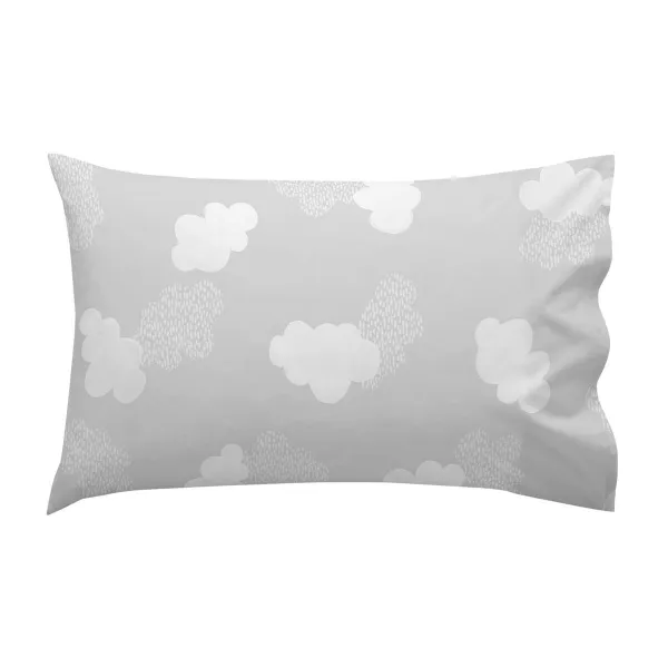 Vauvansängyn lakanasetti HappyFriday Basic Kids Clouds Harmaa