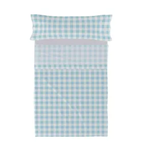 Bedding set HappyFriday Basic Kids Vichy Blue Single 180 x 270 cm 2 Pieces