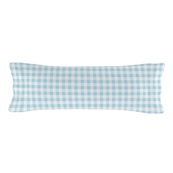 Quilted Zipper Bedding HappyFriday Basic Blue 105 x 200 cm Gingham