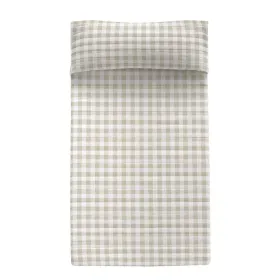 Vuodepeite (viltti) HappyFriday Basic Vichy Beige 180 x 260 cm
