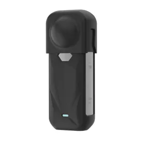 PULUZ silicone protective case with lens cover for Insta360 X5 (black)