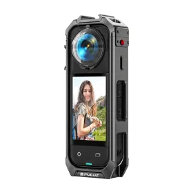 PULUZ metal protective case with lens cover for Insta360 X5