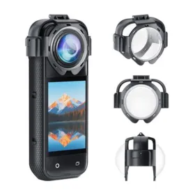 Puluz lens covers for Insta360 X5 camera (snap-on)