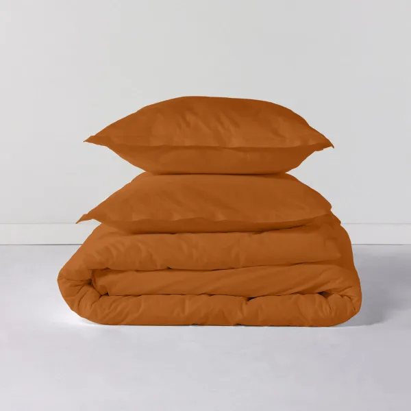 Пододеяльник HappyFriday Basic терракот 240 x 220 cm