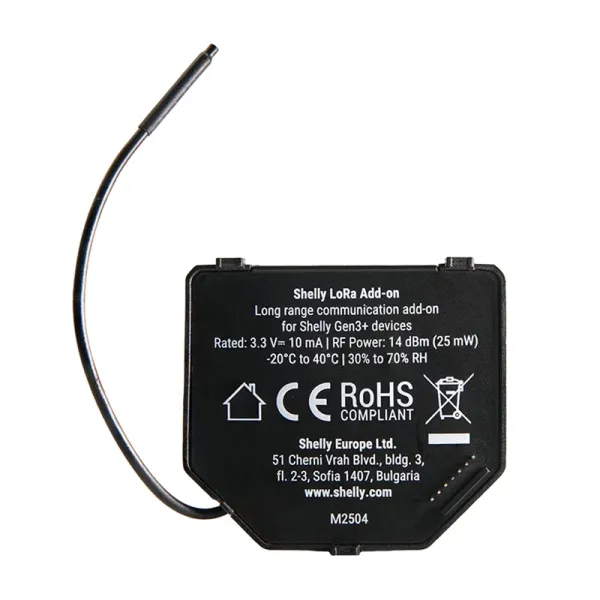 Set of 2 EU868 Relays for gen.3/4 Shelly LoRa Add-on