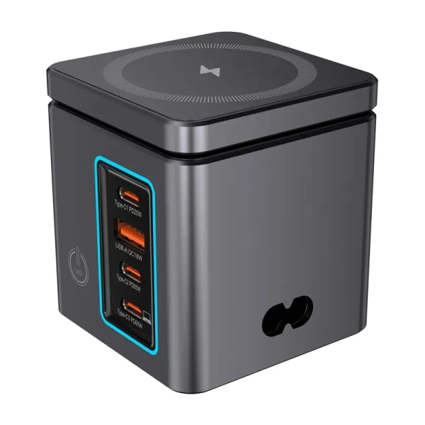 Blitzwolf BW-i113 GaN, USB-A, 3xUSB-C, 105W mains charger
