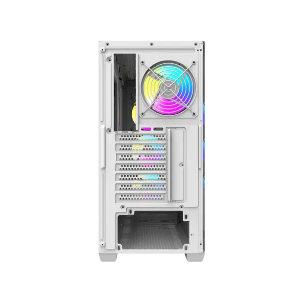 Darkflash DS900WD ATX computer case (White) + 4 fans