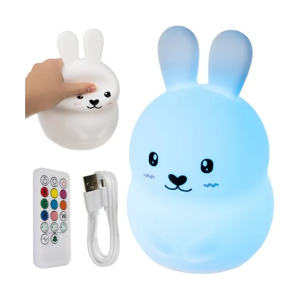 Ночник RGB с пультом - кролик