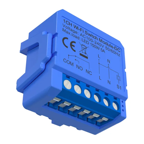 1-channel WiFi switch module with voltage-free contact Avatto WSM16-DC32V-1