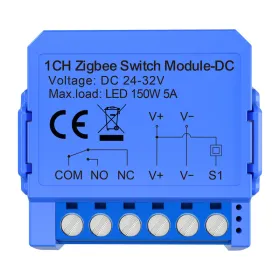 1-channel ZigBee switch module with voltage-free contact Avatto ZWSM16-DC32V-1