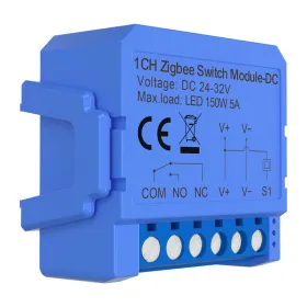 1-channel ZigBee switch module with voltage-free contact Avatto ZWSM16-DC32V-1