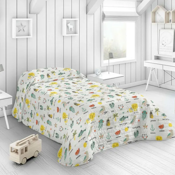 Voodikate Popcorn Biel 200 x 260 cm