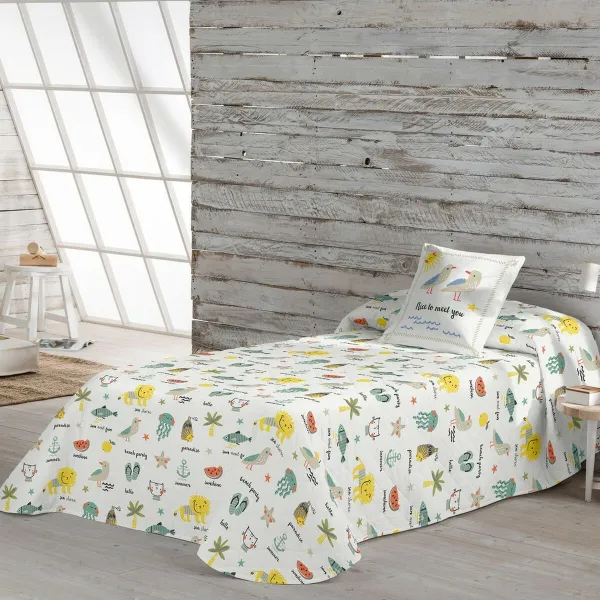 Voodikate Popcorn Biel 200 x 260 cm