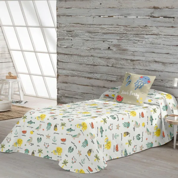 Voodikate Popcorn Biel 200 x 260 cm