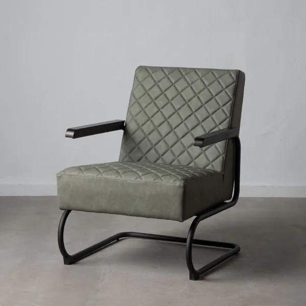 Tugitool Must Roheline 61 x 70 x 85 cm