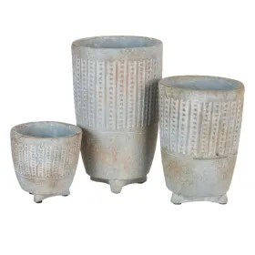 Planter Grey Cement 12,5 X 12,5 X 16 CM