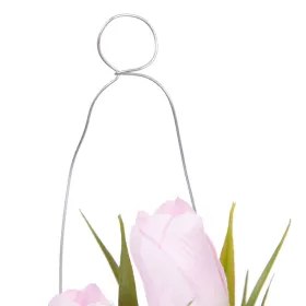 Decorative Plant Polyester Polyethylene Iron 7 x 7 x 18 cm