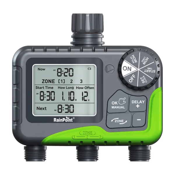 3-Zone Hose Timer RainPoint ITV305