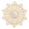 Wall mirror Natural 65 x 2,5 x 65 cm