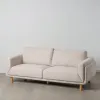 3-Seater Sofa Beige 216 x 90 x 82 cm