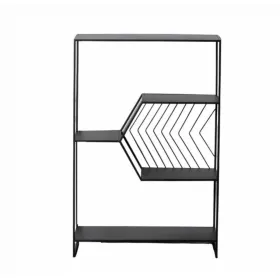 Riiulid Must Raud 80 x 35 x 120 cm