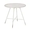 Small Side Table Cream Iron 80 x 80 x 75 cm