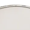 Small Side Table Cream Iron 80 x 80 x 75 cm