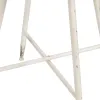 Small Side Table Cream Iron 80 x 80 x 75 cm