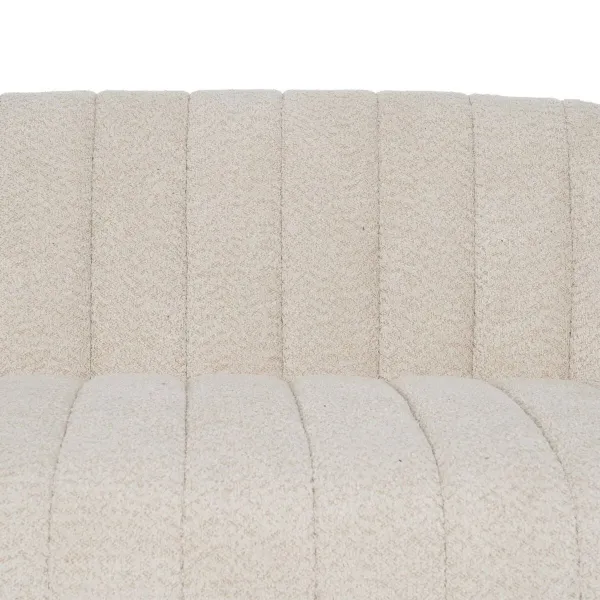 Sofa Beige Polyester Iron 146 x 84 x 66 cm