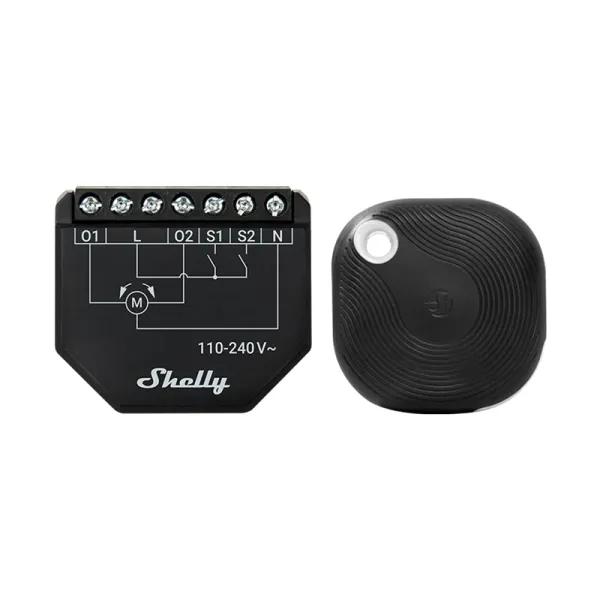 WiFi Shelly Shutter + BLU Button Tough 1 blinds/curtains controller