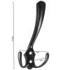 Black wall hanger - set of 5